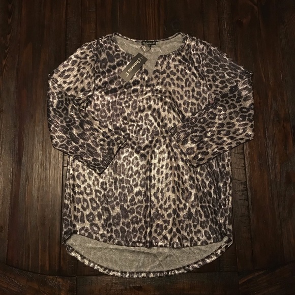 Chances R Leopard Blouse - Picture 2 of 3